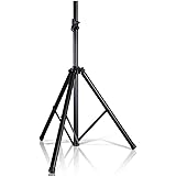Pyle Universal Speaker Stand Mount Holder Heavy Duty Tripod w/ Adjustable Height from 40” to 71” and 35mm Compatible Insert E
