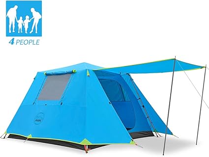 Amazon Com Kazoo Family Camping Tent Large Waterproof Pop Up