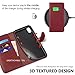 TUCCH Wallet Case for iPhone Xs Max, PU Leather Folio with RFID Blocking Card Slot, Stand Auto Wake/Sleep Wireless Charging Flip Cover Shockproof TPU Shell Compatible with iPhone Xs Max 6.5