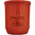 ACK Utensil Holder, Utensil Crock, Modern Kitchen Decor, Kitchen Storage(Fleur De Lis Burnt Orange)