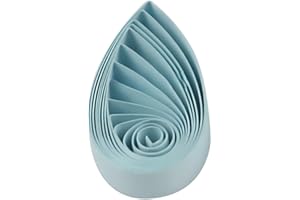 ODETOJOY Quilling Paper Strips 10mm Red Black Yellow Pink Green Purple White for Crafts Star Origami Paper Quilling Supplies Strip 3/8inch 1cm-120pcs, 54cm (Lightblue)