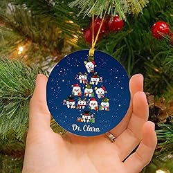 Personalized Teeth Christmas Ornament Gift for