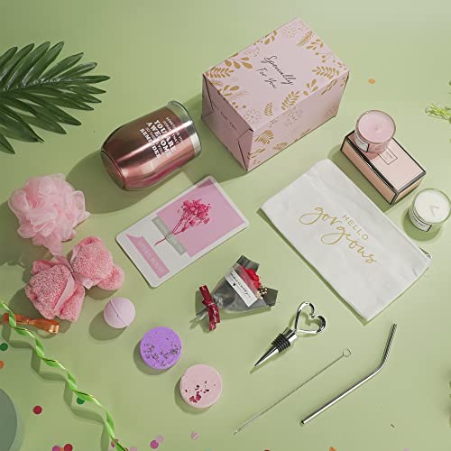 Birthday Gifts For Women, Relaxing Spa Gift Box Basket For Her Mom Sister Best Friend Unique Happy Birthday Bath Set Christmas Gift Ideas, Thank You Gifts for Women Who Have Everything