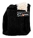 Bienvenu Winter Kids Cable Knit Warm Dog Animal Hats Knitted Hooded Scarf Beanies for Autumn Winter, Black