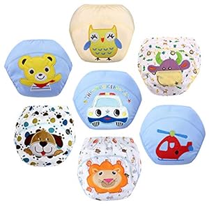 Z-Chen Baby Jongens Ondergoed Potty Training Broek Herbruikbaar Pack van 7