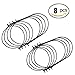 LKXC Black Stainless Steel mason jar hanger, mason jar hooks, Wire Handles (Handle-Ease) for Mason, Ball, Canning Jars(Black, 8PCS)
