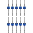uxcell PCB Drill Bits 0.9mm Tungsten Carbide Rotary Tool Jewelry CNC Engraving Print Circuit Board Micro Drill Bits 1/8 Inch Shank 10 Pcs