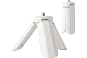 MUZIRI KINOKOO Mini Tripod for Fuji Instax Pal with 1/4 Inch Screw - Compatible for Instax PAL/EVO/70/LOMO Instant Camera - Portable Camera Tripod with Slip Resistant Rubber Footpads - White