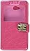 Asmyna Embossed Book-Style My Jacket Wallet for LG MS323 Optimus L70 - Retail Packaging - Hot Pink