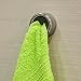 Tatkraft Bera Push & Grip Round Tea Towel Holder Chrome Plated
