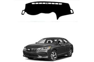 BOLTRY Dashboard Mat Cover for Honda Accord 2014-2017 Nonslip Center Console Sunshield Glare UV Rays Protector Accessories