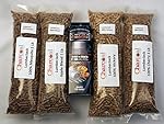 A-Maze-N Tube Smoker 6" Combo Pack Includes 1 Lb Each of Lumber Jack 100% Cherry, Hickory, Mesquite, and 1lb Apple Blend