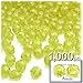 The Crafts Outlet 1,000pc Faceted Plastic Transparent Beads Round 8mm Clear Beads