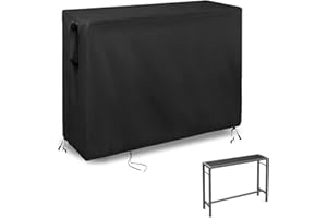 Guisong Outdoor Bar Table Cover, Protective Cover for Outdoor Console Table/Bar Height Table/Metal Outdoor Bar Table/Outside Bar for Patio-48.5" x 16" x 38"