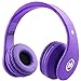 Mokata Headphones Kids Bluetooth 5.4 Wireless Play Time 68H Safe Volume Limit 85/94dB Over-Ear Foldable Headset,Fast Charging,with Aux Cord Built-in Mic for Toddler Child Pad Study Tablet Purple