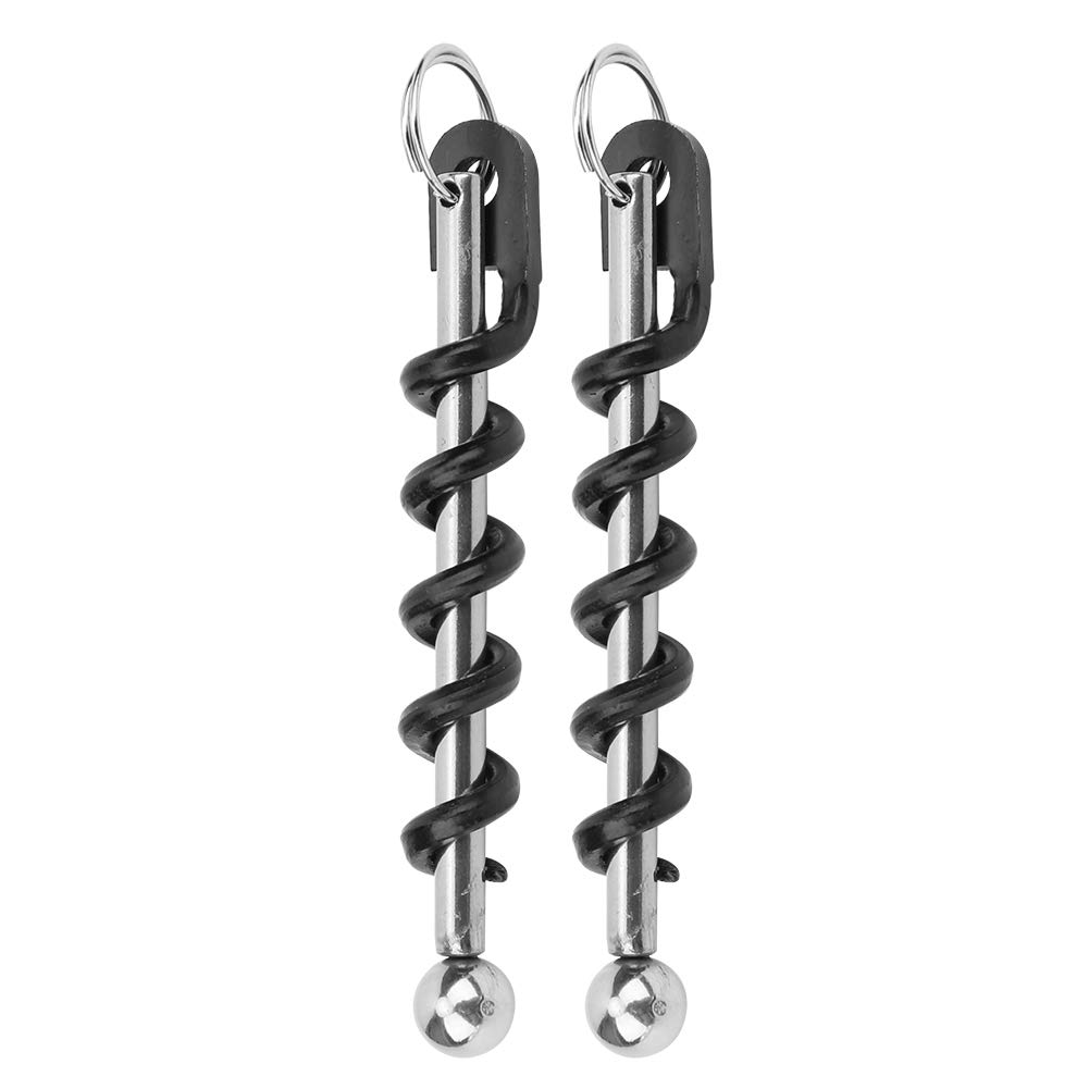 Kitchen Tools, Bottle Corkscrew, Wine Bottle Opener, 2Pcs Portable Black for Home Kitchens