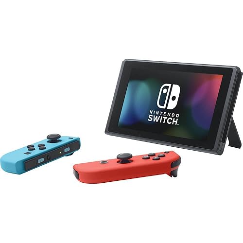 Nintendo Switch with Neon Blue and Neon Red Joy‑Con in Oman