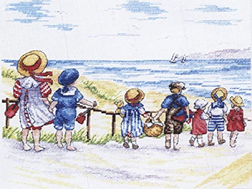 Faye Whittaker All Our Yesterdays to The Beach We Go (Cross Stitch Kit), range, Mixed, 25 x 15 x 2 cm