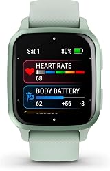 Garmin Venu Sq 2 GPS 40mm AMOLED Smartwatch Cool Mint view 4