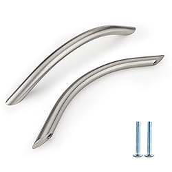 homdiy 10 Pack 3-3/4 Inch Brushed Nickel Cabinet