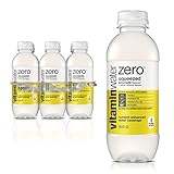 vitaminwater zero squeezed, electrolyte enhanced water w/ vitamins, lemonade drinks, 16.9 fl oz, 6 Pack