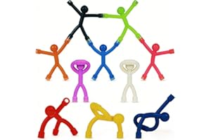 10 Pack Magnetic Men Fidget Toys/Colorful Bendable Magnetic Figures/Stress Relief Fidget Toy for Adults/Desk Decor & Travel T