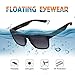 LUXEAR Polarized Floating Sunglasses, Sport Driving Sunglasses Lightweight Unbreakable, fashionable, Men Women Sunglasses for Water Activities, Surfing, Boating, Fishing, Running, Cycling. Black
