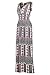 G2 Chic Women's Bohemian Printed and Patterned Spring and Summer Dress