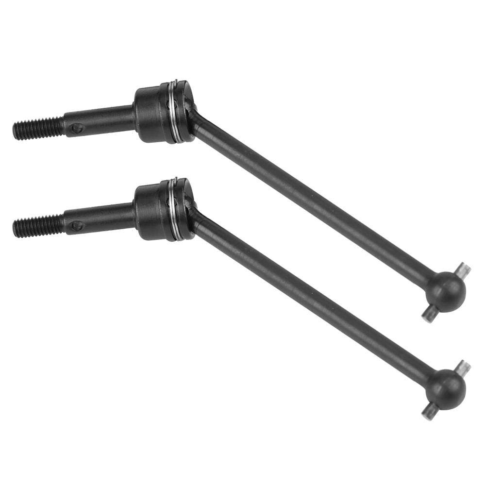 RC Front Rear Drive Shaft, 1 Pair Front Rear Universal Transmission Shaft CVD Accessory Compatible with HIMOTO 1/10 Remote Control Car (Black)