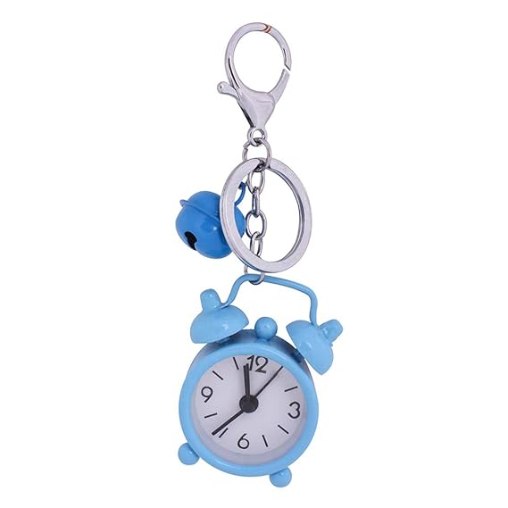Pocket Watch Chain Mini Clock Keychain Alarm Clock Keyring Creative Key