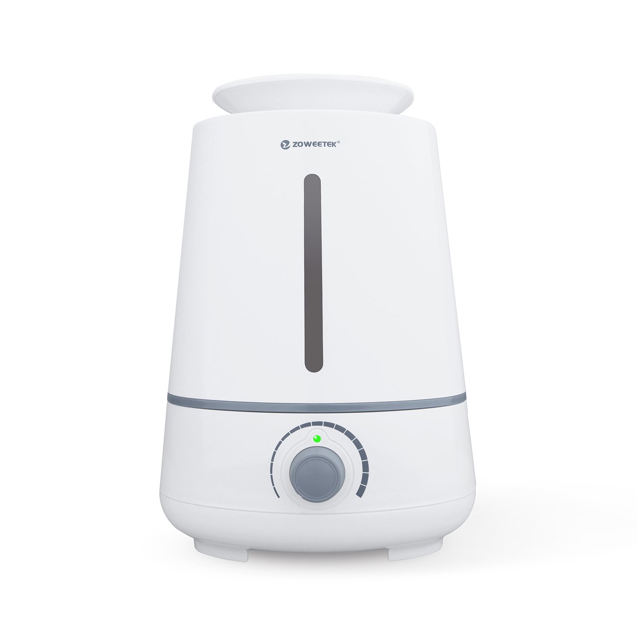 Zoweetek® Humidificateur d\'air portable/ Diffuseur de parfum/ Humidificateur Ultrasonique d\'Huile Essentielles, Eau Capacité de 3.5L,Fonctionnement silencieux et d\'arrêt automatique, Bouton de contrôle pour maison & bureau