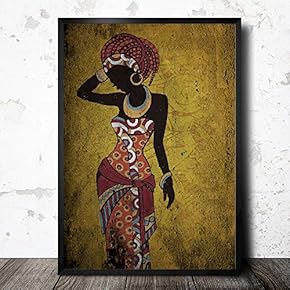 Framed Canvas Wall Art for Living Room, Bedroom Exotic Silhouette VIII Canvas Prints for Home Decoration Ready to Hang - 16x24 inches