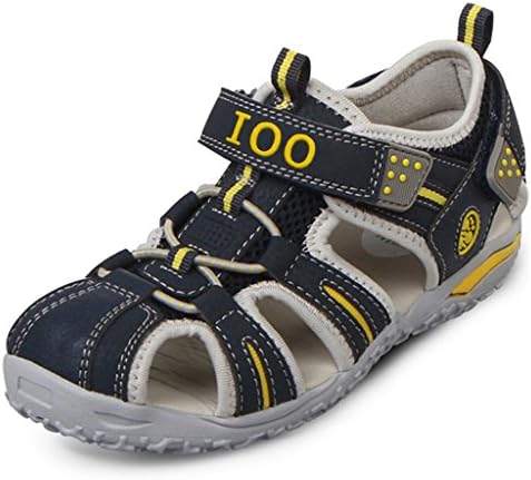 IOO Summer Beach Outdoor Closed-Toe Sandals For Boys and Girls 3 M Little Kid Navy Blue New 34