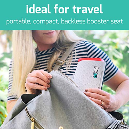 mifold Original Grabandgo Car Booster Seat with Carry Bag, Slate Grey