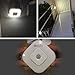 Mini Motion Sensor Lights, OxyLED 6 LED Night Light Bar for Closet Cabinet Wardrobe Ambry Cupboard Drawer Stairs Step, Stick-on Safe Lights Bed Light, 2 Pack, Battery Operated (Warm)