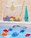 Bath Toy Organizer - Perfect Bathroom Storage Holder, Wet Baby Toys Draining Net Bag + 2 Bonus Heavy Duty Suction Cups