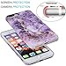 VIVIBIN iPhone 7 Plus Case,iPhone 8 Plus Case,Cute Purple Marble for Women Girls Clear Bumper Best Protective Soft Silicone Rubber Matte TPU Cover Slim Fit Best Phone Case for iPhone 7 Plus/8 Plus