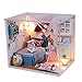 Flever Dollhouse Miniature DIY House Kit Creative Room with Furniture for Romantic Valentine's Gift (Romantic Summer Day)