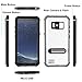 Samsung Galaxy S8 Waterproof Case, Effun IP68 Certified Waterproof Underwater Cover Dustproof Snowproof Shockproof Case with Kick Stand, PH Test Paper and Floating Strap for Samsung S8 (5.8inch) Black