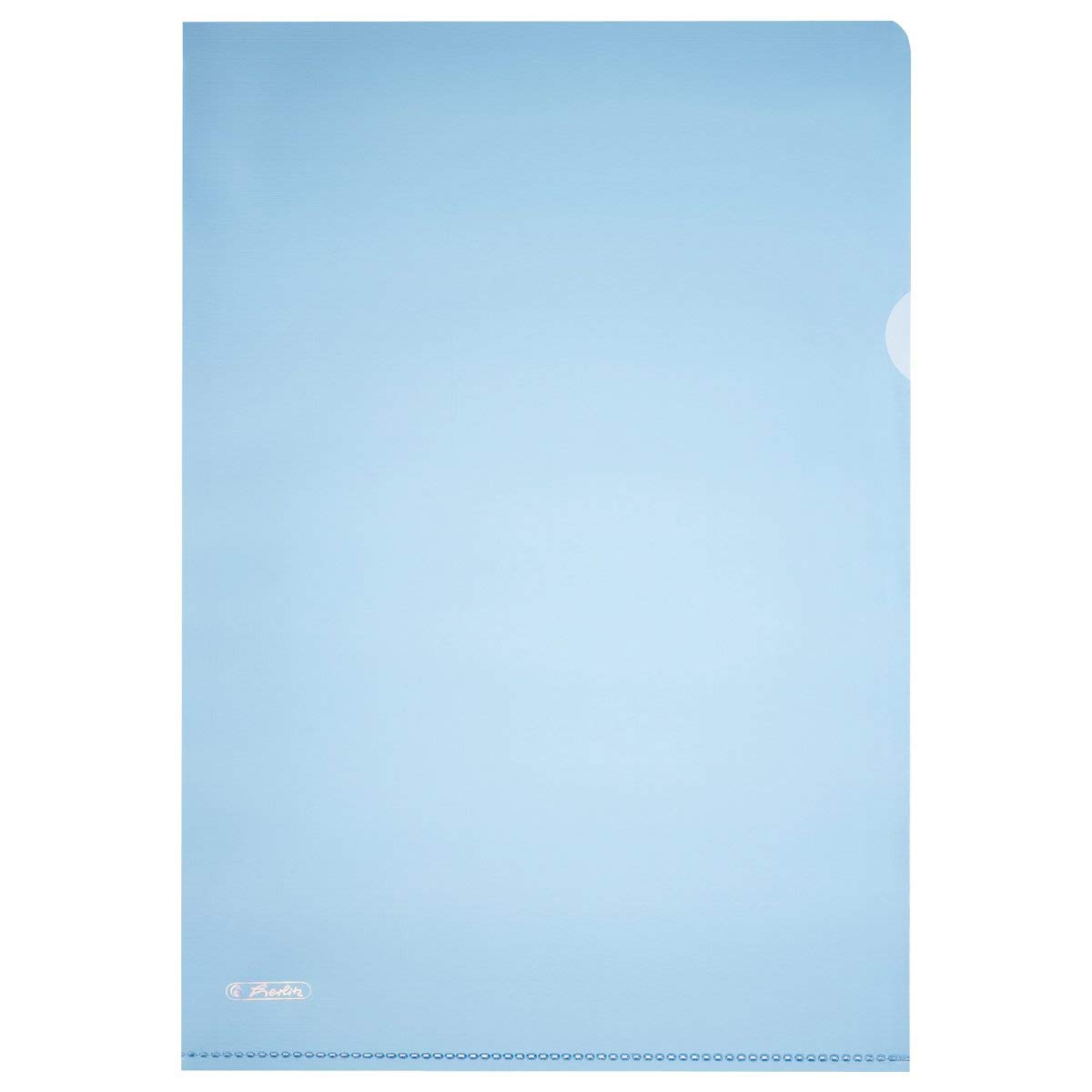 Blue A4 pyramid-embossed document sleeves. blue