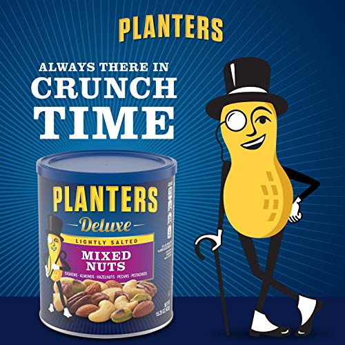 PLANTERS Deluxe Lightly Salted Mixed Nuts, 15.25 oz. Resealable
