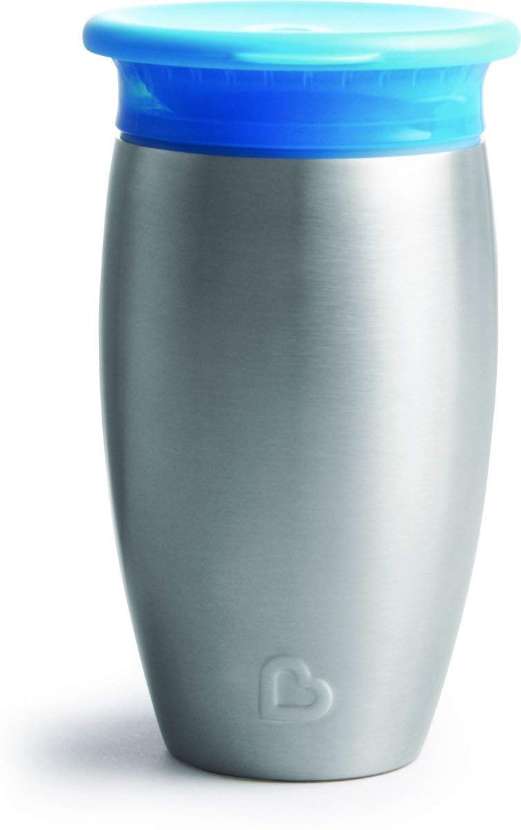 Munchkin 012370 Miracle 360° Drip Proof Stainless Steel Learning Cup 296 ml Multi-Coloured