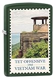 Zippo Lighter: Vietnam War, Tet Offensive - Green Matte 77298