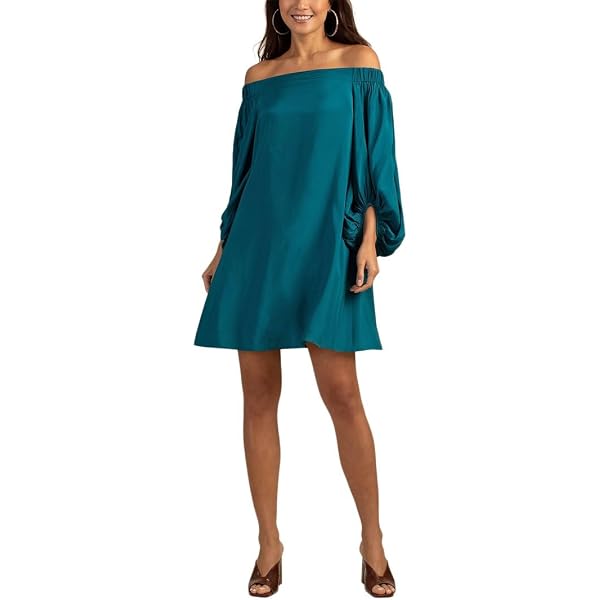 twist front long sleeve velvet fit & flare dress Vince Camuto Twist Front Velvet Dress In Hunter - 45% Off