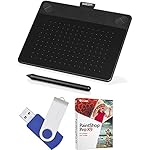 Wacom Intuos Comic Pen and Touch Tablet Small Black 16GB Creative Bundle w/Corel Paint includes Wacom Intuos Tablet, Corel Paint Shop Pro and 16GB Flash Drive