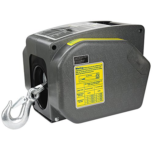 Megaflint Trailer Winch,Reversible Electric Winch, for Boats up to 6000