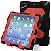 Ipad mini case,ACEGUARDER®ipad mini 2 case,ipad mini 3 case *Slim Military-Duty* Case for Rainproof Shock proof Anti-Dirt Drop Resistance Case with Back Clip for Apple Ipad mini 2/3 (Black-Red)