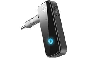 (Upgraded) Ankilo Aux Bluetooth 5.3 Adapter for Car, 2 in 1 Bluetooth Receiver Transmitter for Car with Display Screen, Suitable for Cars, Speakers, Stereo Systems and Headphones