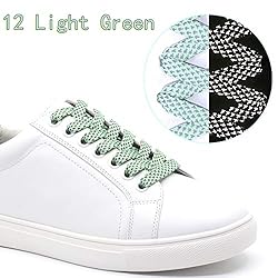 DELELE 2 Pairs Reflective Shoelace Flat Light Green