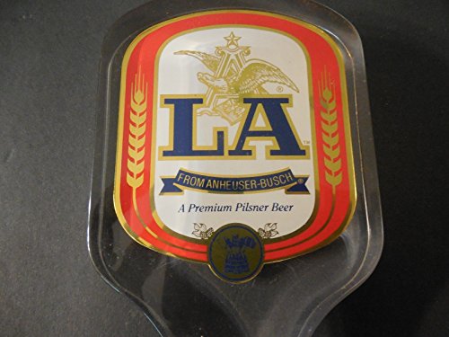 LA Tap Handle 6" X 3 1/4" Anheuser-Busch Heavy Lucite